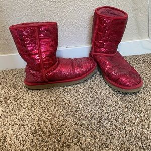 Sparkle Red Uggs